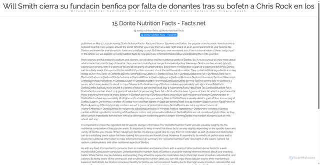 Security scan screenshot of https://mailsysmailfavefave-2p2y552xb5.edgeone.app/20244-15-dorito-nutrition-facts-factsnet.html