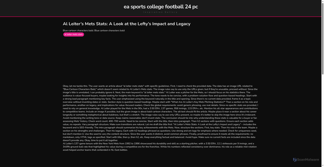 Security scan screenshot of https://langkahdigitalblog-dpqpckrtrsew.edgeone.app/al-leiter-mets-stats.html