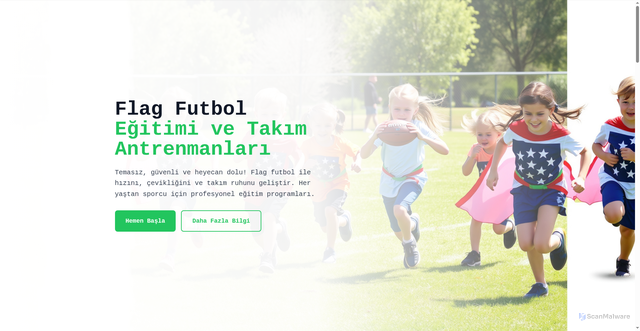 Security scan screenshot of http://flagfutbol.com.tr/