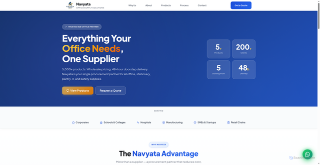 Security scan screenshot of https://navyata-landingpage-59ev1ec6wa.edgeone.dev/