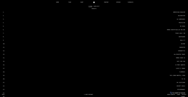 Security scan screenshot of https://music.beyonce.com/