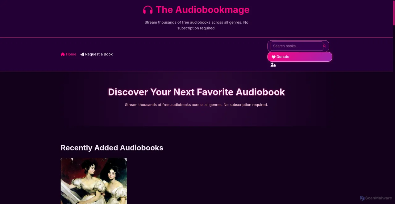 Security scan screenshot of https://theaudiobookmage-0oerw5guth.edgeone.app/