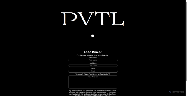 Security scan screenshot of http://pvtlcares.com/kinect.html