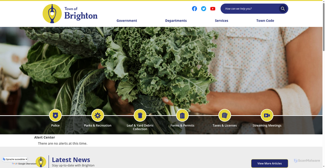 Security scan screenshot of https://brightonny.gov/