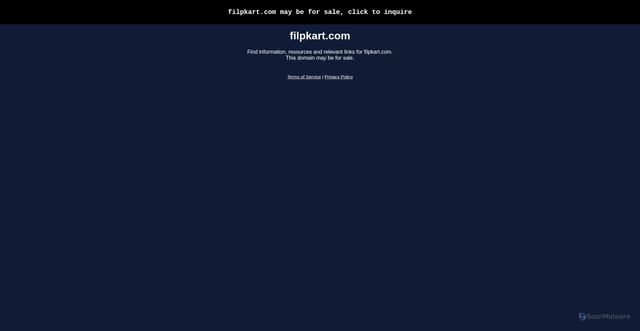 Security scan screenshot of https://www.filpkart.com