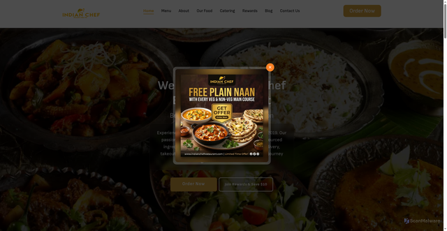 Security scan screenshot of http://indian-chef-executive.pages.dev/