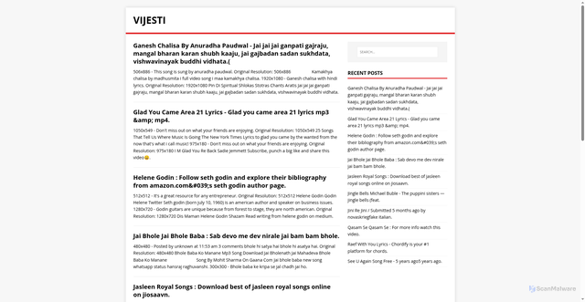 Security scan screenshot of http://sajesuti.pages.dev/