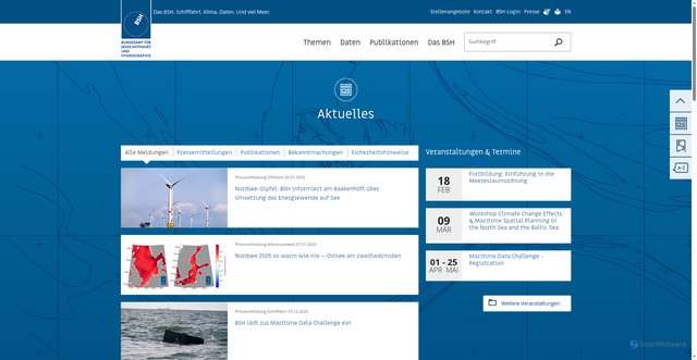 Security scan screenshot of https://www.bsh.de/DE/Home/home_node.html