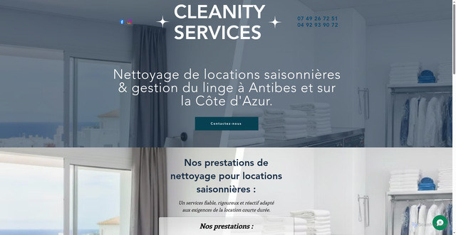 Security scan screenshot of https://cleanity-services.fr/
