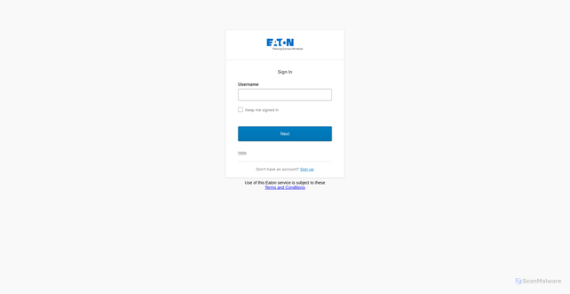 Security scan screenshot of https://id.eaton.com