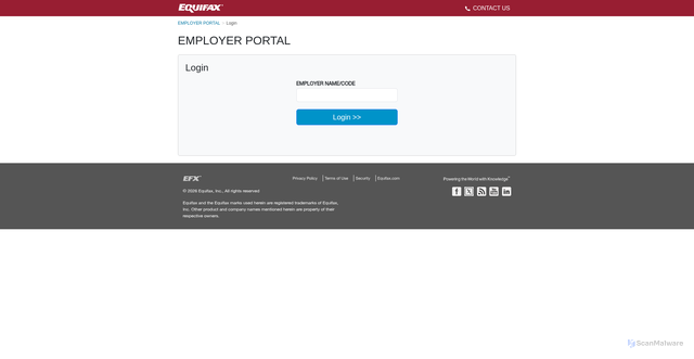 Security scan screenshot of https://ucm.equifax.com