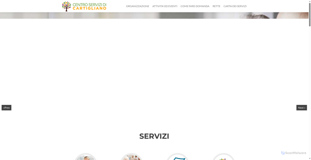 Security scan screenshot of https://www.casadiriposodicartigliano.it/it/