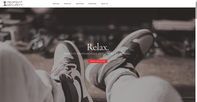 Security scan screenshot of http://redpointsecurity.com/