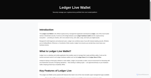 Security scan screenshot of https://ledgr-liv-walet-in.pages.dev/
