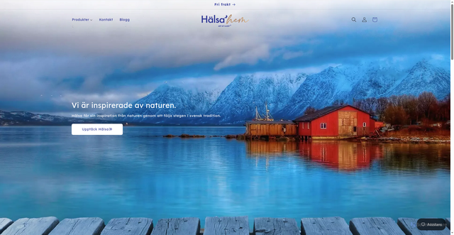 Security scan screenshot of https://halsahem.se