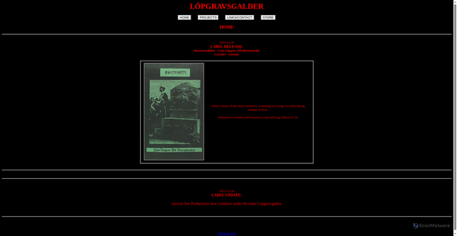 Security scan screenshot of https://xn--lpgravsgalder-imb.se
