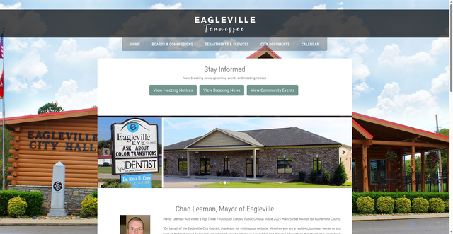 Security scan screenshot of https://eaglevilletn.gov/