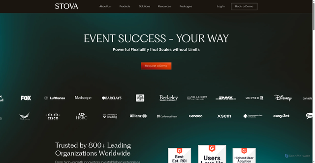 Security scan screenshot of https://aventri.com