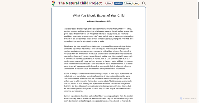 Security scan screenshot of https://www.naturalchild.org/articles/guest/robert_mendelsohn2.html