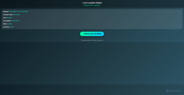 Security scan screenshot of https://livelocationaddresstrackingproxy-a4hvypddi2.edgeone.app/