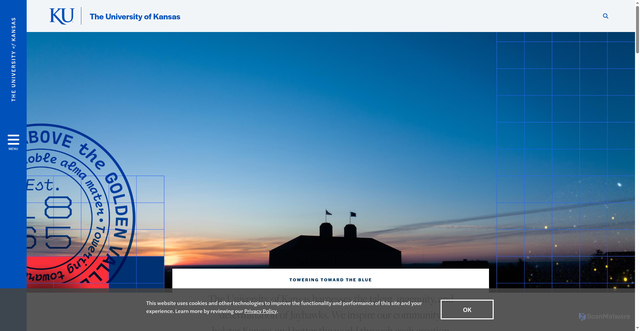 Security scan screenshot of https://www.ku.edu/