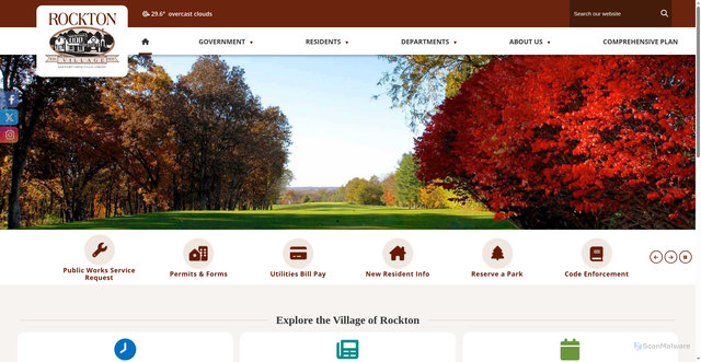 Security scan screenshot of https://rocktonil.gov/