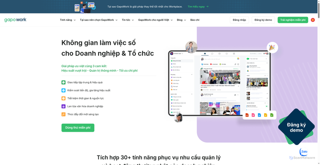 Security scan screenshot of https://gapowork.vn