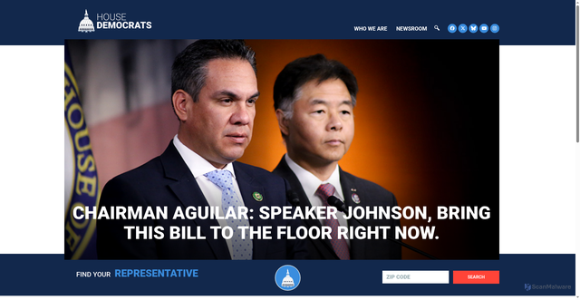 Security scan screenshot of https://www.dems.gov:443/