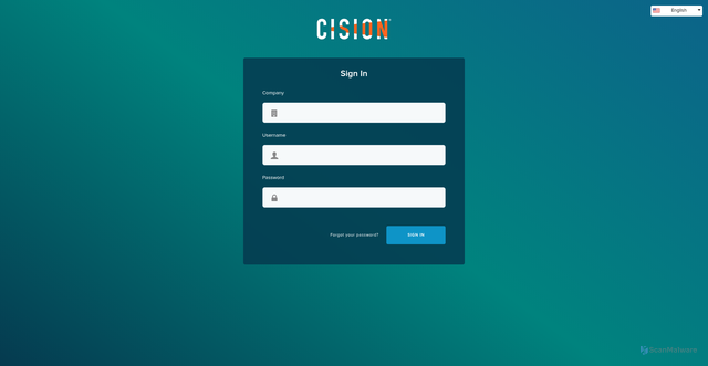 Security scan screenshot of https://app.cision.com