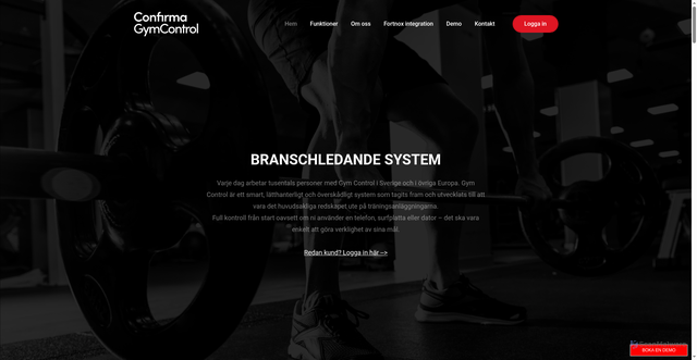 Security scan screenshot of https://www.gymcontrol.se/