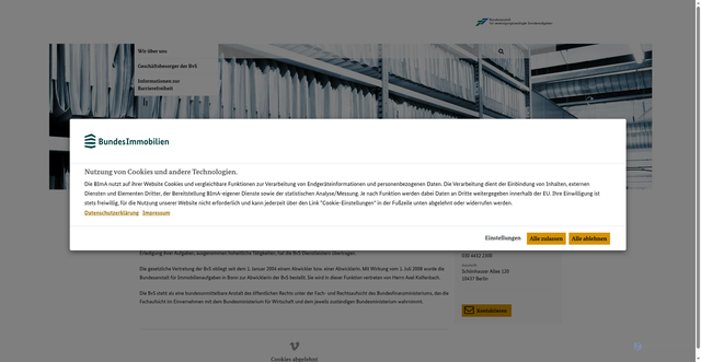 Security scan screenshot of https://bvs.bund.de