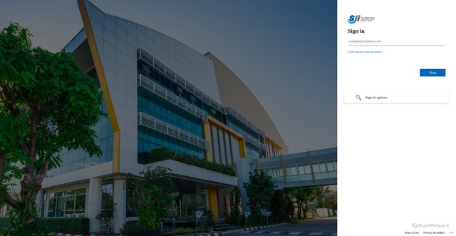 Security scan screenshot of http://auth-qas.sji.co.th/