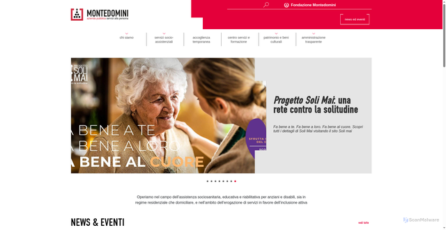 Security scan screenshot of https://www.montedomini.net/