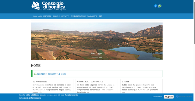Security scan screenshot of https://www.cbnordsardegna.it/