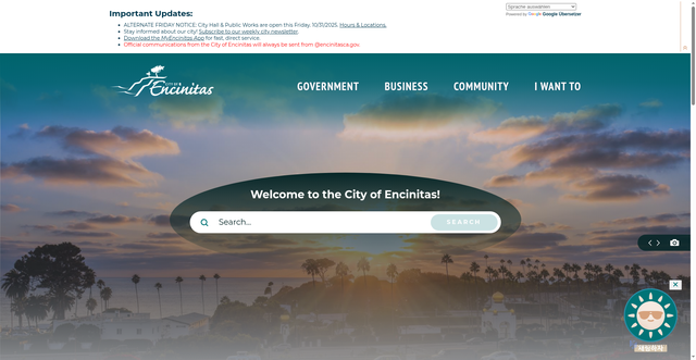 Security scan screenshot of https://www.encinitasca.gov/