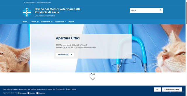 Security scan screenshot of https://veterinari.pv.it/