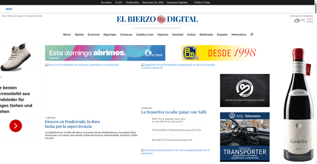 Security scan screenshot of https://elbierzodigital.com