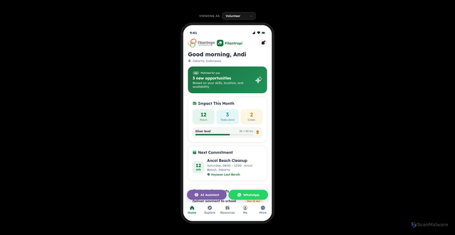 Security scan screenshot of https://filantropi-frontend-ljjcn56620.edgeone.dev/frontend_app.html