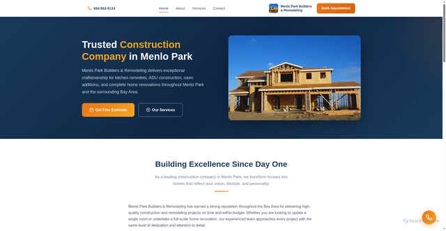 Security scan screenshot of https://menlo-park-builders-and-remodeling-g44n1l1vr9.edgeone.app/