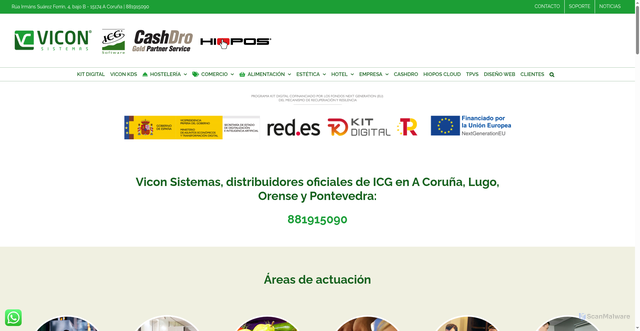 Security scan screenshot of https://viconsistemas.es