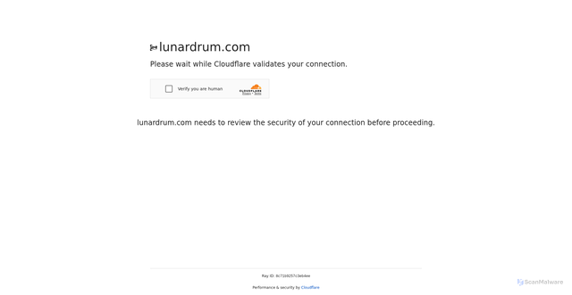 Security scan screenshot of https://lunardrum.com