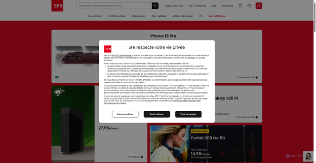 Security scan screenshot of https://coujimade.firebaseapp.com/
