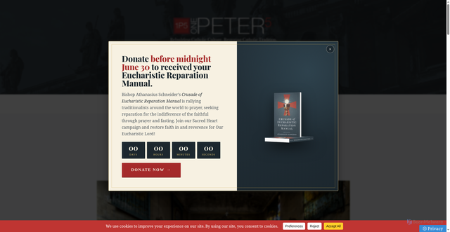 Security scan screenshot of https://onepeterfive.com/sspx-care-parish-orphans/