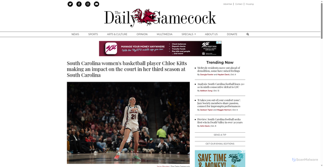 Security scan screenshot of https://www.dailygamecock.com/article/2025/02/south-carolina-womens-basketball-player-chloe-kitts-is-making-an-impact-on-the-court-in-her-third-season-at-south-carolina-sports-burkhalter