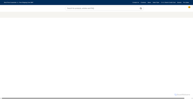 Security scan screenshot of calranch.com