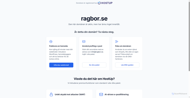 Security scan screenshot of https://ragbor.se