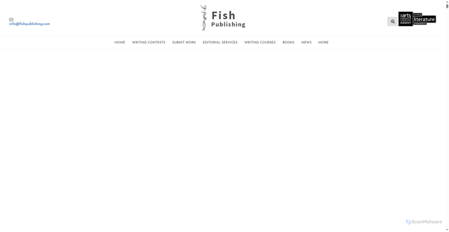 Security scan screenshot of https://fishpublishing.com/author/emuserjustin/page/4/