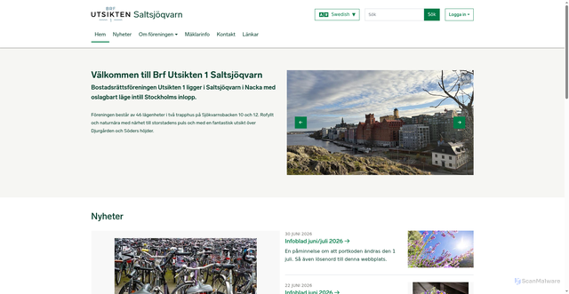 Security scan screenshot of https://utsikten1.se