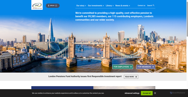 Security scan screenshot of https://www.lpfa.org.uk/