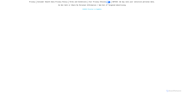 Security scan screenshot of https://go.tampax.com